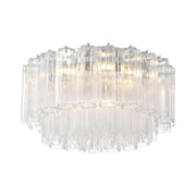 Crystorama ADD-321 Addis 7-lt 22" Flush Mount - Polished Chrome/Clear