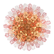 Crystorama ADD-331 Addis 16-lt 32" Flush Mount - Aged Brass/Spring