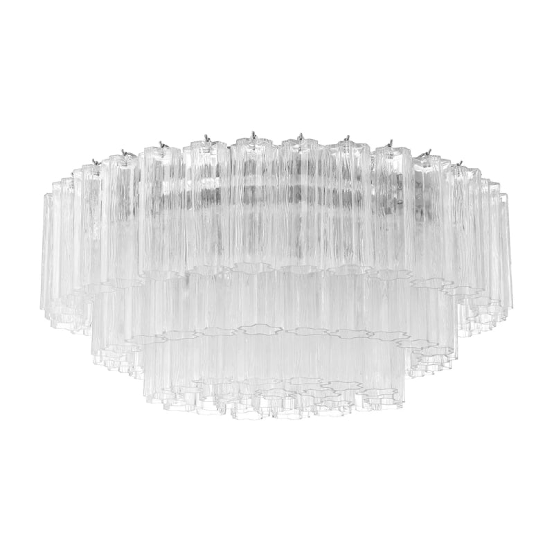 Crystorama ADD-331 Addis 16-lt 32" Flush Mount - Polished Chrome/Clear