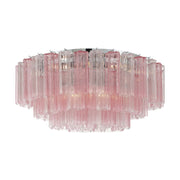 Crystorama ADD-331 Addis 16-lt 32" Flush Mount - Polished Chrome/Spring