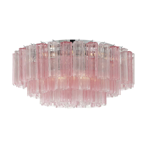 Crystorama ADD-331 Addis 16-lt 32" Flush Mount - Polished Chrome/Spring