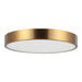 Alora Mood FM554015-5CCT Adelaide 1-lt 15" LED Flush Mount, 5CCT Selectable - Aged Gold