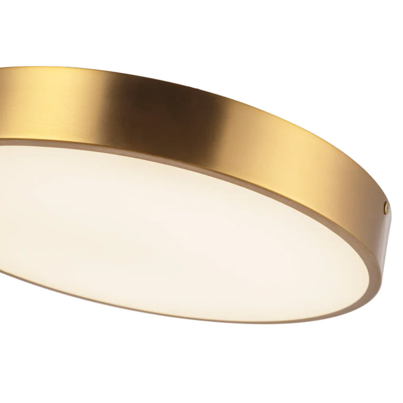 Alora Mood FM554015-5CCT Adelaide 1-lt 15" LED Flush Mount, 5CCT Selectable - Aged Gold