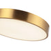 Alora Mood FM554015-5CCT Adelaide 1-lt 15" LED Flush Mount, 5CCT Selectable - Aged Gold
