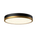 Alora Mood FM554215-5CCT Adelaide 1-lt 15" LED Flush Mount, 5CCT Selectable - Aged Gold/Matte Black
