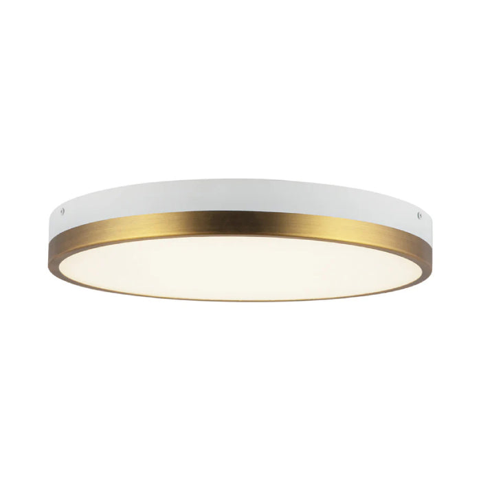 Alora Mood FM554215-5CCT Adelaide 1-lt 15" LED Flush Mount, 5CCT Selectable - Aged Gold/White