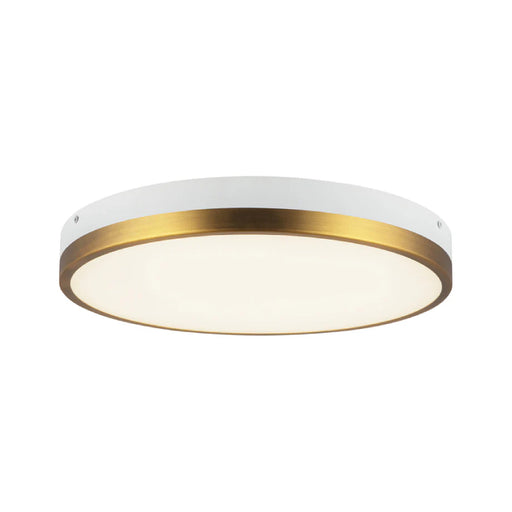 Alora Mood FM554215-5CCT Adelaide 1-lt 15" LED Flush Mount, 5CCT Selectable - Aged Gold/White