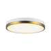 Alora Mood FM554215-5CCT Adelaide 1-lt 15" LED Flush Mount, 5CCT Selectable - Aged Gold/White