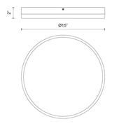 Alora Mood FM554215-5CCT Adelaide 1-lt 15" LED Flush Mount, 5CCT Selectable