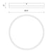 Alora Mood FM554215-5CCT Adelaide 1-lt 15" LED Flush Mount, 5CCT Selectable