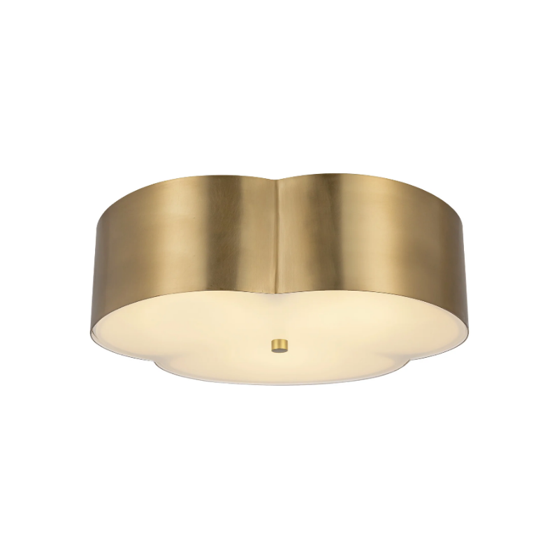 Alora Mood FM566314 Adella 3-lt 14" Flush Mount - Brushed Gold