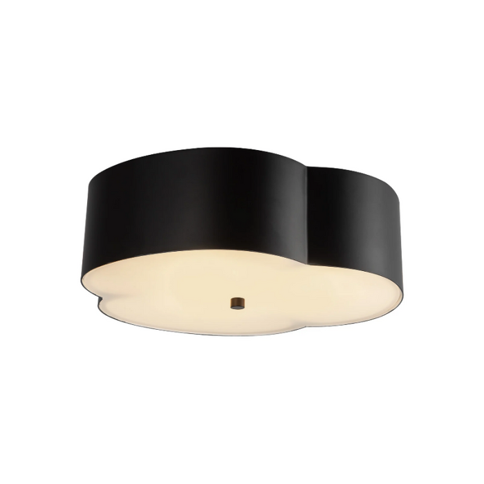 Alora Mood FM566314 Adella 3-lt 14" Flush Mount - Matte Black