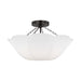 Visual Comfort AF1212 Stassi 2-lt 19" Medium Semi-Flush Mount - Aged Iron