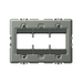 Adorne AF Sub Frame Only Wall Plate, Metallic - 3 Gang