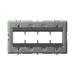 Adorne AF Sub Frame Only Wall Plate, Metallic - 4 Gang