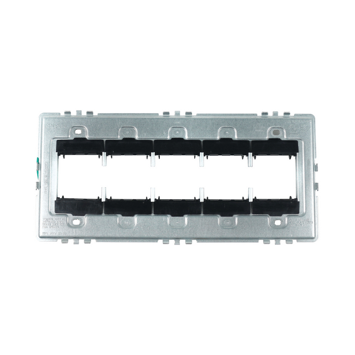 Adorne AF Sub Frame Only Wall Plate, Metallic - 5 Gang
