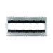 Adorne AF Sub Frame Only Wall Plate, Metallic - 5 Gang