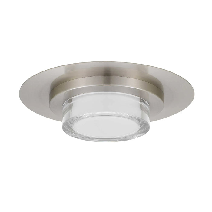 Alteck Lighting AFM0012-3CCT-W Plate 1-lt 12" LED Outdoor Flush Mount, 3CCT Selectable - Brushed Stainless Steel