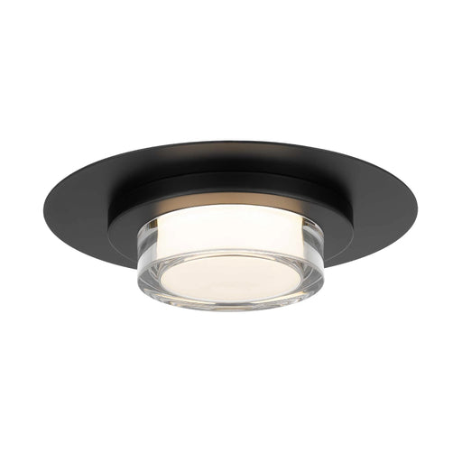 Alteck Lighting AFM0012-3CCT-W Plate 1-lt 12" LED Outdoor Flush Mount, 3CCT Selectable - Sand Black
