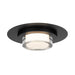 Alteck Lighting AFM0012-3CCT-W Plate 1-lt 12" LED Outdoor Flush Mount, 3CCT Selectable - Sand Black