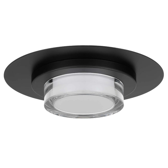 Alteck Lighting AFM0012-3CCT-W Plate 1-lt 12" LED Outdoor Flush Mount, 3CCT Selectable - Sand Black