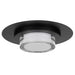 Alteck Lighting AFM0012-3CCT-W Plate 1-lt 12" LED Outdoor Flush Mount, 3CCT Selectable - Sand Black
