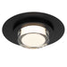 Alteck Lighting AFM0012-3CCT-W Plate 1-lt 12" LED Outdoor Flush Mount, 3CCT Selectable - Sand Black