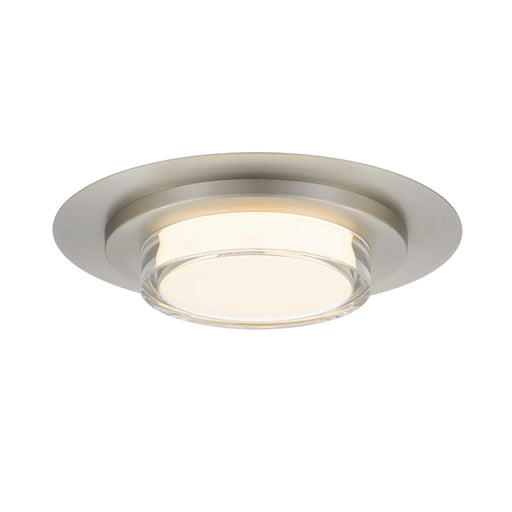 Alteck Lighting AFM0013-3CCT-W Plate 1-lt 16" LED Outdoor Flush Mount, 3CCT Selectable - Brushed Stainless Steel