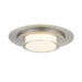 Alteck Lighting AFM0013-3CCT-W Plate 1-lt 16" LED Outdoor Flush Mount, 3CCT Selectable - Brushed Stainless Steel