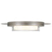 Alteck Lighting AFM0013-3CCT-W Plate 1-lt 16" LED Outdoor Flush Mount, 3CCT Selectable - Brushed Stainless Steel