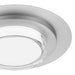 Alteck Lighting AFM0013-3CCT-W Plate 1-lt 16" LED Outdoor Flush Mount, 3CCT Selectable - Brushed Stainless Steel