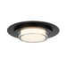 Alteck Lighting AFM0013-3CCT-W Plate 1-lt 16" LED Outdoor Flush Mount, 3CCT Selectable - Sand Black