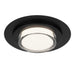 Alteck Lighting AFM0013-3CCT-W Plate 1-lt 16" LED Outdoor Flush Mount, 3CCT Selectable - Sand Black
