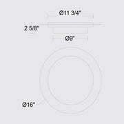 Alteck Lighting AW0051-3CCT-W 2 Step 1-lt 19" Tall LED Outdoor Wall Sconce, 3CCT Selectable