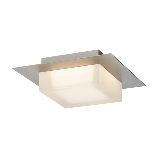 Alteck Lighting AFM0014-3CCT-W Foursquare 8" LED Outdoor Flush Mount, 3CCT Selectable - Brushed Stainless Steel
