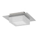 Alteck Lighting AFM0014-3CCT-W Foursquare 8" LED Outdoor Flush Mount, 3CCT Selectable - Brushed Stainless Steel