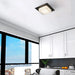 Alteck Lighting AFM0014-3CCT-W Foursquare 8" LED Outdoor Flush Mount, 3CCT Selectable