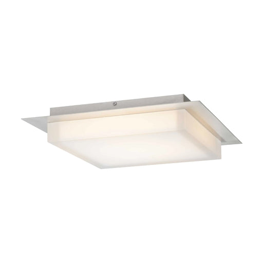 Alteck Lighting AFM0015-3CCT-W Foursquare 14" LED Outdoor Flush Mount, 3CCT Selectable - Brushed Stainless Steel