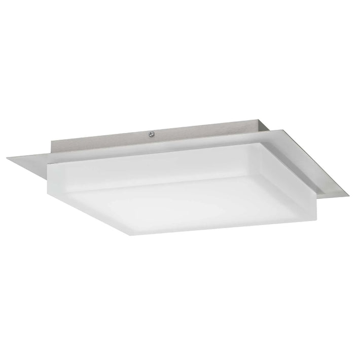Alteck Lighting AFM0015-3CCT-W Foursquare 14" LED Outdoor Flush Mount, 3CCT Selectable - Brushed Stainless Steel