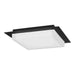 Alteck Lighting AFM0015-3CCT-W Foursquare 14" LED Outdoor Flush Mount, 3CCT Selectable - Sand Black