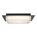 Alteck Lighting AFM0015-3CCT-W Foursquare 14" LED Outdoor Flush Mount, 3CCT Selectable - Sand Black