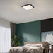 Alteck Lighting AFM0015-3CCT-W Foursquare 14" LED Outdoor Flush Mount, 3CCT Selectable - Sand Black