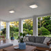 Alteck Lighting AFM0015-3CCT-W Foursquare 14" LED Outdoor Flush Mount, 3CCT Selectable - Brushed Stainless Steel