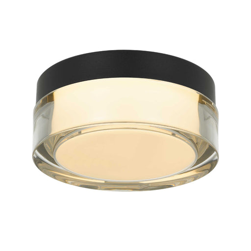 Alteck Lighting AFM0016-3CCT-W Sunspot 1-lt 6" LED Outdoor Flush Mount, 3CCT Selectable - Sand Black