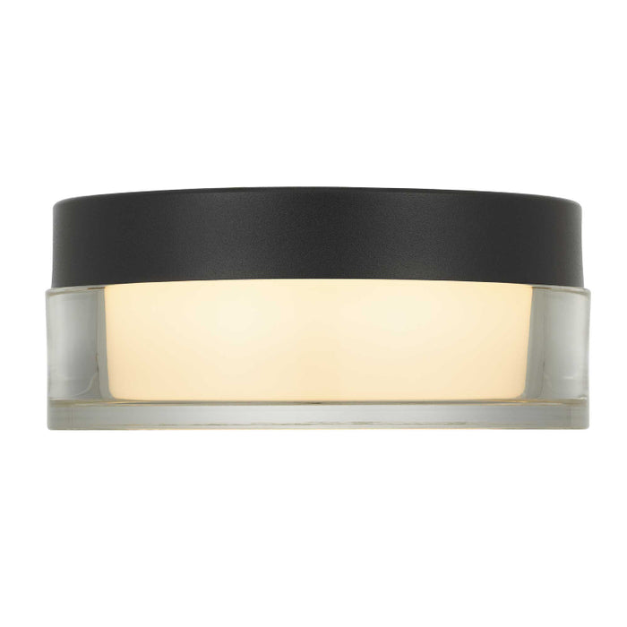 Alteck Lighting AFM0016-3CCT-W Sunspot 1-lt 6" LED Outdoor Flush Mount, 3CCT Selectable - Sand Black