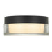 Alteck Lighting AFM0016-3CCT-W Sunspot 1-lt 6" LED Outdoor Flush Mount, 3CCT Selectable - Sand Black