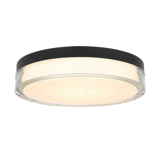 Alteck Lighting AFM0018-3CCT-W Sunspot 1-lt 12" LED Outdoor Flush Mount, 3CCT Selectable - Sand Black