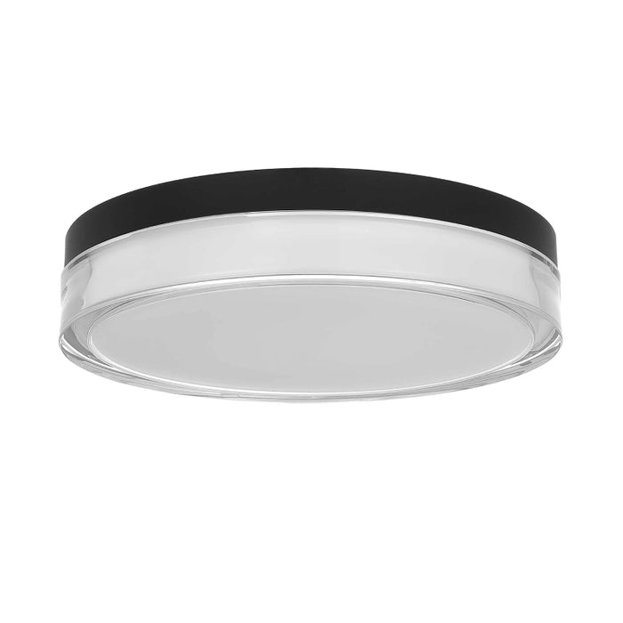 Alteck Lighting AFM0018-3CCT-W Sunspot 1-lt 12" LED Outdoor Flush Mount, 3CCT Selectable - Sand Black
