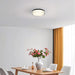 Alteck Lighting AFM0018-3CCT-W Sunspot 1-lt 12" LED Outdoor Flush Mount, 3CCT Selectable - Sand Black