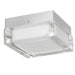 Alteck Lighting AFM0019-3CCT-W Box 5" LED Outdoor Flush Mount, 3CCT Selectable - Brushed Stainless Steel